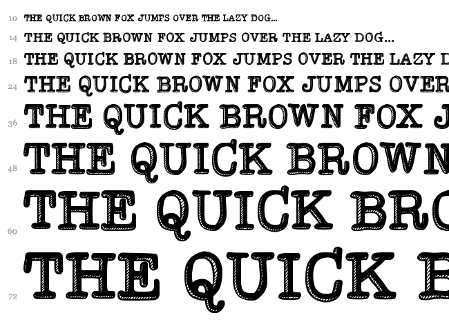 Hypersober font waterfall